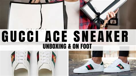 gucci ace unboxing|A Guide to Gucci Shoes: Styles & Fit .